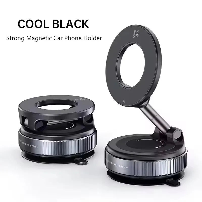 MagSnap™ Suction Magnetic Phone Holder – 360° Adjustable MagSafe Car Mount