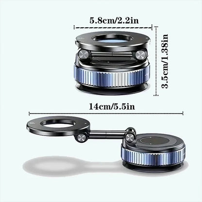 MagSnap™ Suction Magnetic Phone Holder – 360° Adjustable MagSafe Car Mount
