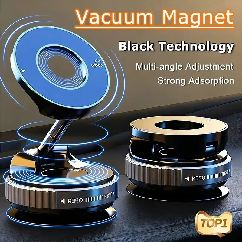 MagSnap™ Suction Magnetic Phone Holder – 360° Adjustable MagSafe Car Mount